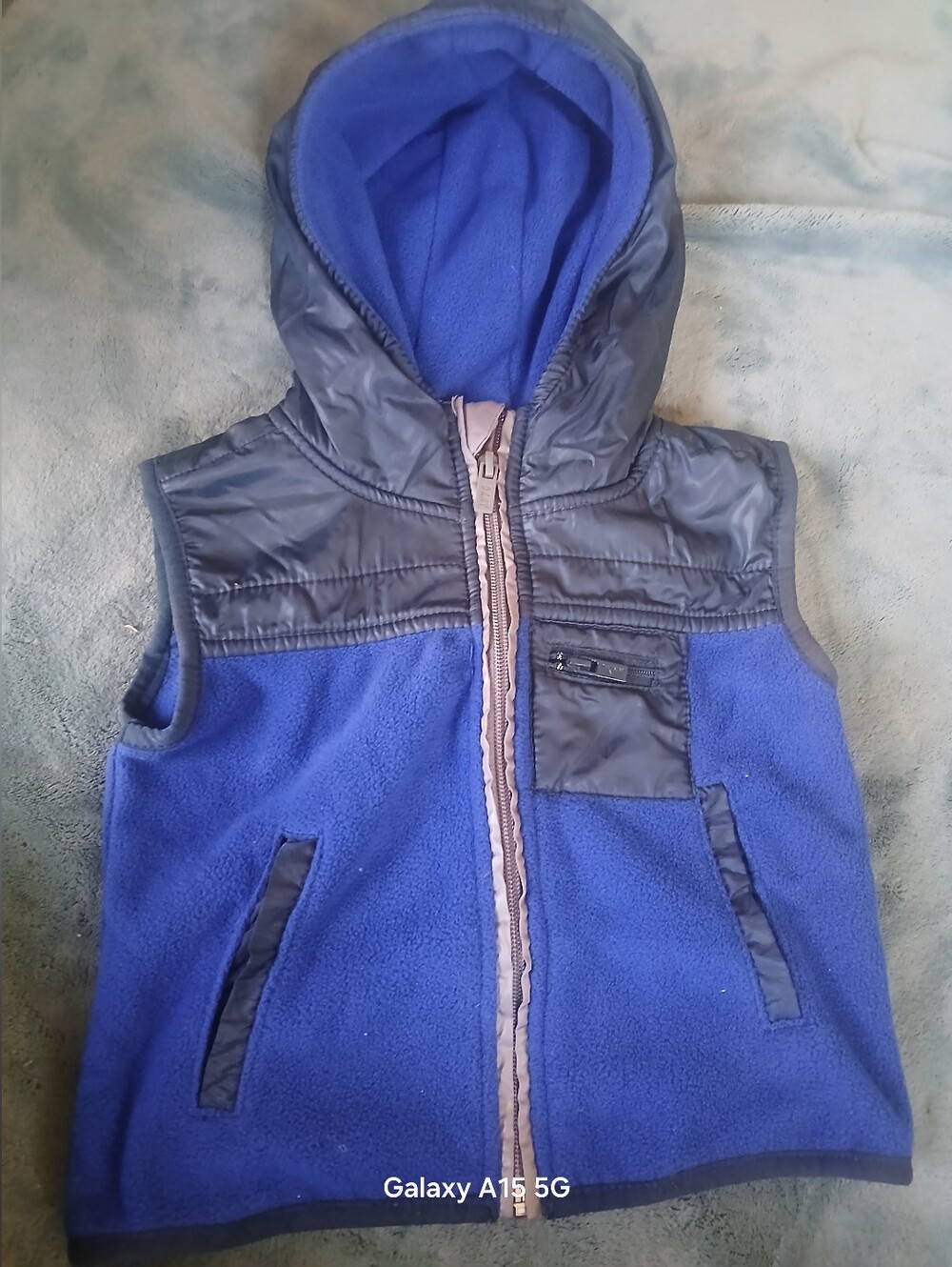DKNY Royal Blue Fleece Jacket - Kids